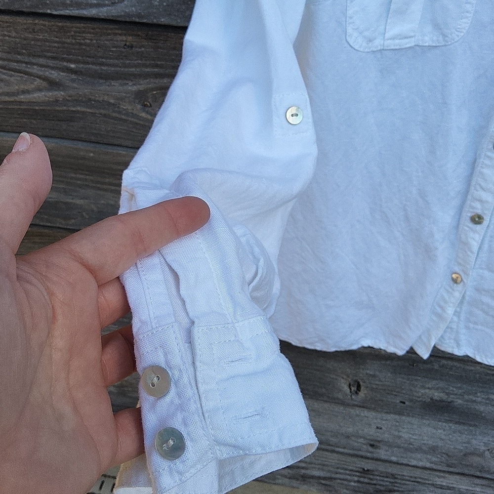 Ruby Rd. White Button Down Blouse Size 18 - Picture 6 of 10